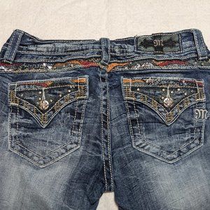 Miss Me Faux Flap Pocket Slim Bootcut Jeans